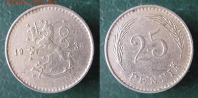 17.Разная инострань по фиксу - 17.12. -Финляндия 25 пенни 1938