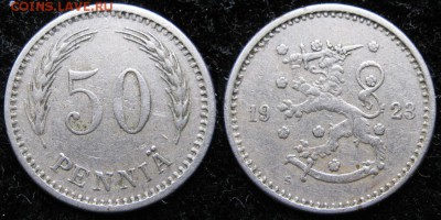 17.Разная инострань по фиксу - 17.15. -Финляндия 50 пенни 1923    3383