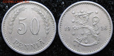 17.Разная инострань по фиксу - 17.18. -Финляндия 50 пенни 1936    3382