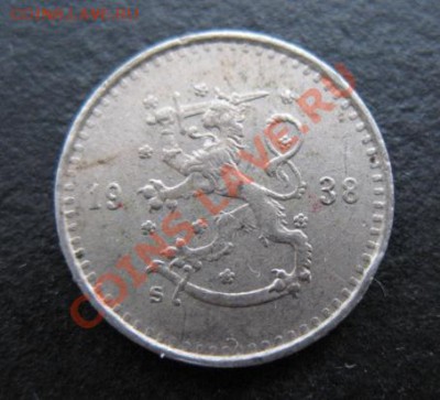Финляндия, 1938 г, 25 пенни, до 18.01 в 21-00 мск - фин 1938 25