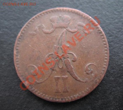 Финляндия, 1866 г, 5 пенни, до 18.01 в 21-00 мск - фин 1866 5 а
