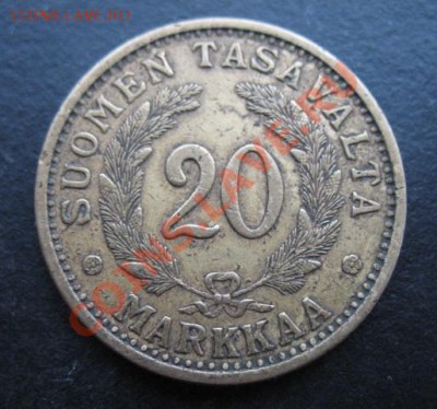 Финляндия, 1939 г, 20 М, до 18.01 в 21-00 мск - фин 1939 20