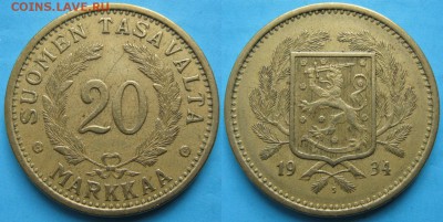 Финляндия 20 марок 1934: до 02-01-17 в 22:00 - Финляндия 20 марок 1934    3101