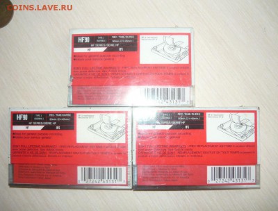 3 новых запечатанных аудиокассеты SONY HF -90 Фикс - 185.JPG