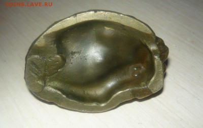 Статуэтка бурый медведь и охотник бронза ЦЕЛЬНО ЛИТАЯ ТЯЖЕЛА - 488.JPG