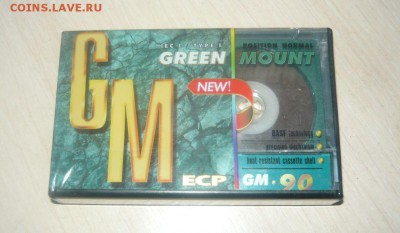 Новая запечатанная аудиокассета ECP GM 90 GREEN MOUNT Фикс - 354.JPG