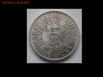 ФРГ 5 марок 1969 и Англия 2 шиллинга 1940,до 30.12.16 - монеты 345