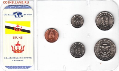 НАБОРЫ МОНЕТ МИРА на ЮБИЛЕЙКУ СССР и РОССИИ(БИМ и не только) - Бруней - 1А