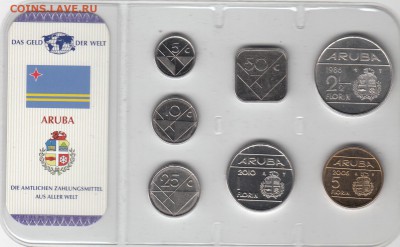 НАБОРЫ МОНЕТ МИРА на ЮБИЛЕЙКУ СССР и РОССИИ(БИМ и не только) - АРУБА - А