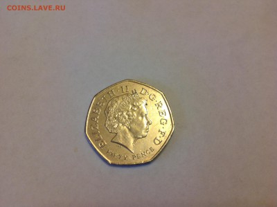 АНГЛИЯ, 50 ПЕНСОВ, 2014г. - 1 (57)