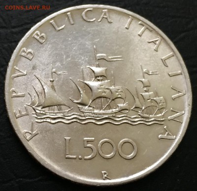 500 лир 1958 Италия Ag. до 3.01.17 22:00 - image-26-12-17-04-07-6