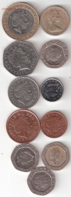 11 монет Великобритания как один лот - 11British P