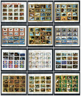 12 листов малого формата Ajman state + Umm al Qivain СТО - collage1