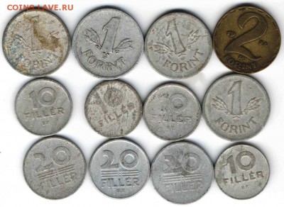 Венгрия. 12 монет до 24.00 04.01.17 г. - ИНОЗЕ16