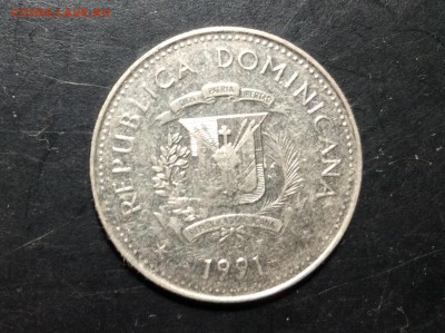 Доминикана 25 центавос 1991 г - image
