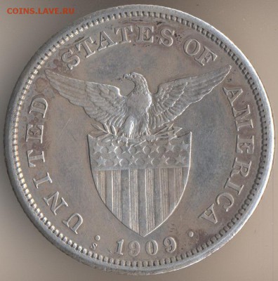 1 песо 1908 Филипины под США - 40