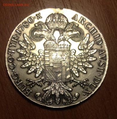 Талер 1780г  (Австрия) РЕСТРАЙК (серебро), до 6.01 22:00 мск - IMG_3052.JPG