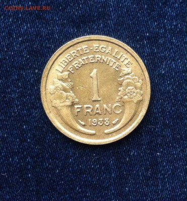 1 франк 1938 Франция,до 04.01. - 29naNrWMpVs