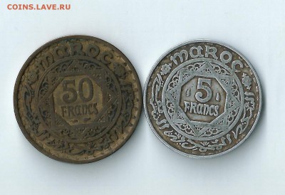 Марокко 5 и 50 франков 1951 до 07.01.2017 22:00 - Марокко 01