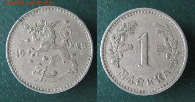 17.Разная инострань по фиксу - 17.27. -Финляндия 1 марка 1929 2