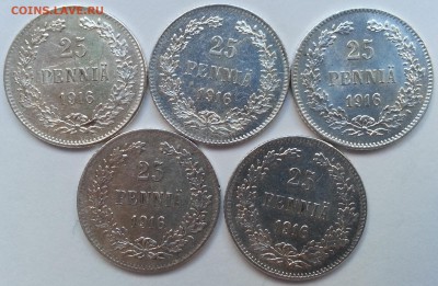 25 пенни 1916 года 5 штук - до 5.01.17 22:00:00 мск - 20161211_130528