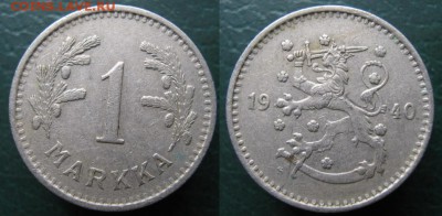 17.Разная инострань по фиксу - 17.42. -Финляндия 1 марка 1940   542