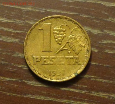 ИСПАНИЯ - 1 п. ГОЛОВА  ДЕВУШКИ до 10.01, 22.00 - Испания 1 песета 1937 голова девушки