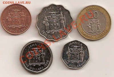Ямайка - 5 монет  до 16.01.11. 21.00М - Ямайка