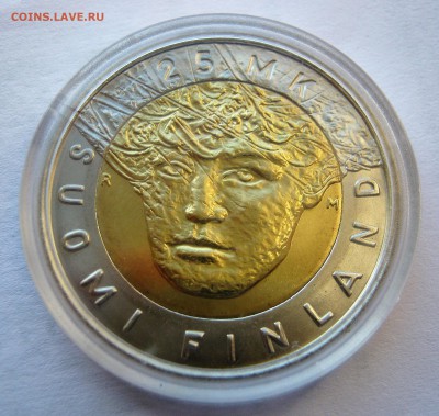 ФИНЛЯНДИЯ 25 марок 2001. ЧМ по лыжам. БИметалл.ПРЕДПРОДАЖНАЯ - 023.JPG