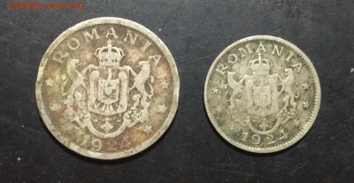 Румыния 1 и 2 лея 1924 г - image
