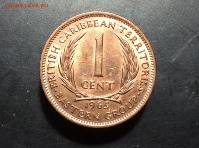 Карибы 1 цент 1965 г - image