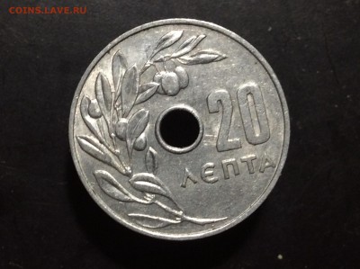 Греция 20 лепт 1966 г - image