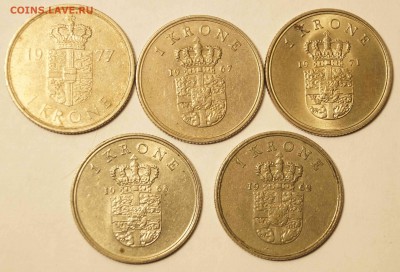 Дания 1 Крона 5шт 1962-1977 до 10.01.2017 в 22:00 - Дания1Крона_1.JPG