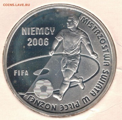 Ag Польша 10 злотых 2006 Футбол 09.01.17 в 22.00мск (Д349) - 5-пол10з06А