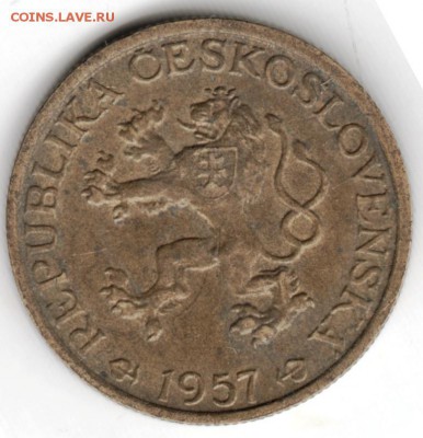 Чехословакия. 1 крона 1957 г. до 24.00 11.01.17 г. - Scan-170104-0036