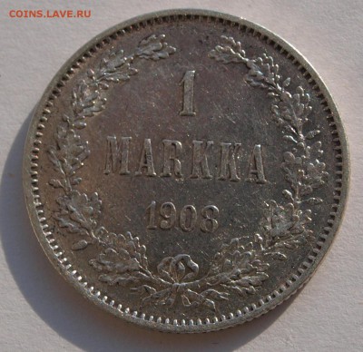 1 марка 1908 г., L , R До 10.01.2017 г.,в 22.00 по МСК - 1 mar 1908