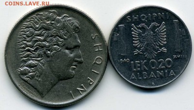 Албания 1 лек и 0.2 лека 1930 и 40гг. до 10 01 17 22-00 мск - хх154