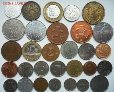 30 иностранных монет без повторов до 10.01.2017г. 22-00 мск - 30 монет 1.JPG