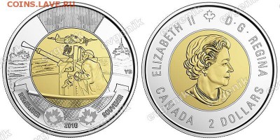 Канада. 2 доллара. 2016. Битва за Атлантику (2-я мировая война). Биметалл. UNC - ca_2dollars_2016_bim_the_battle_of_the_atlantic_pic