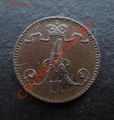 Финляндия, 1894 год, 1 пенни, до 18.01 в 21-00 мск - фин 1894 1а