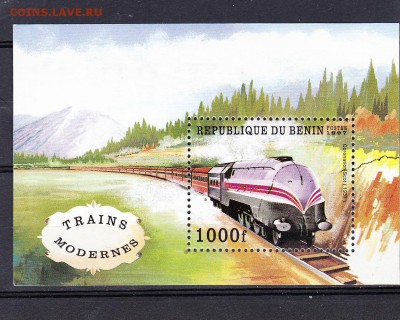 Бенин 1997 паровоз блок - 32