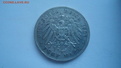 Бавария 5 марок 1907 с 200 рублей до 13.01.2017 - DSC04577.JPG