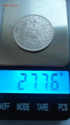 Бавария 5 марок 1908 с 200 рублей до 13.01.2017 - DSC04583.JPG