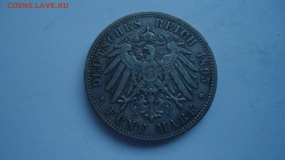 Вюрттемберг 5 марок 1895 с 200 рублей до 13.01.2017 - DSC04626.JPG