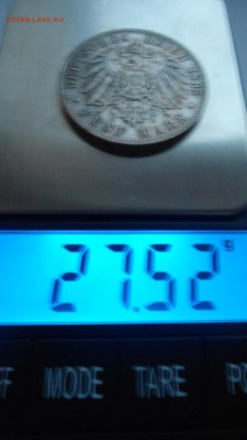Вюрттемберг 5 марок 1895 с 200 рублей до 13.01.2017 - DSC04627.JPG