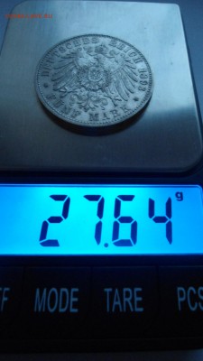 Вюрттемберг 5 марок 1893 с 200 рублей до 13.01.2017 - DSC04668.JPG