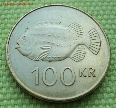 Исландия 100 крон 1995 - реверс. - Исландия_100крон-1995_Р.JPG