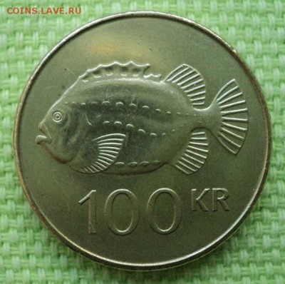 Исландия 100 крон 1995 - реверс. - Исландия_1995-100крон_Р.JPG
