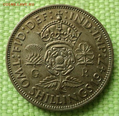 Британия 2 шиллинга 1947 - реверс. - Британия_1947-2шиллинга-Ni_Р.JPG