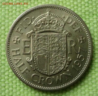 2 кроны 1957 - реверс. - Британия_1957-полкроны-Ni_Р.JPG